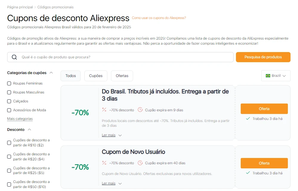 Vale a pena usar os cupons e códigos promocionais do Aliexpress?