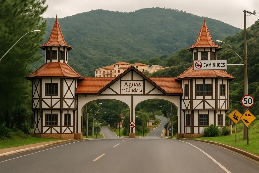 Entrada de Aguas de Lindóia - SP